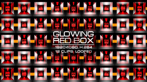 Leuchtend rote Box VJ Kit