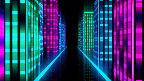 City Virtual Glowing