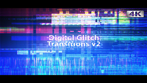 Digital Glitch Transitions and Overlay Effects
