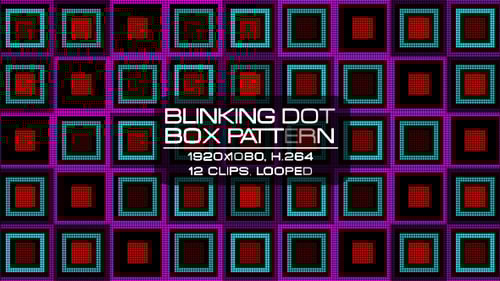 Blinking Dot Box Pattern VJ Kit