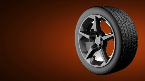 Loop Rotate Car Wheel