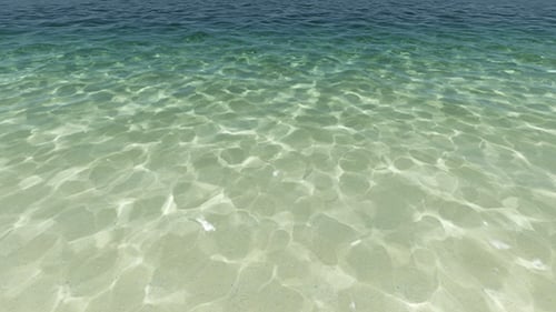 Realistic Clear Ocean Water with Sunlight Reflections Loop