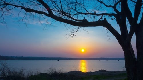 Sunset over the Lake
