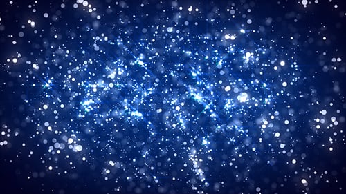 Sparkling Blue Glitter Particles Abstract Background