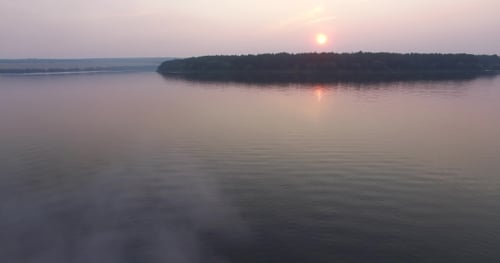 Beautiful Sunset At Lake