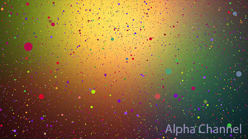 Colorful Floating Confetti Particle Overlay for Festive Celebrations