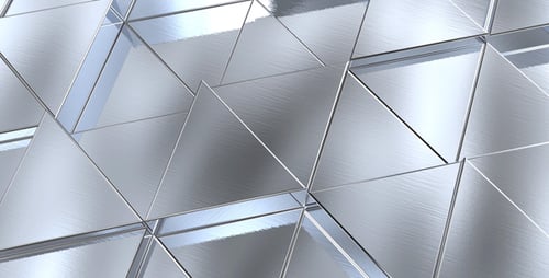 Abstract Metallic Geometric Background Seamless Loop