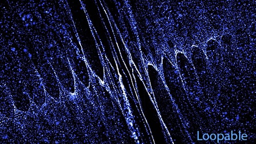 Futuristic Blue Particle Flowing Abstract Lines Background