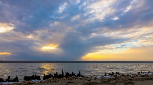 Sunset over the Lake.