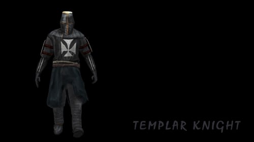 Templar Knight Walking