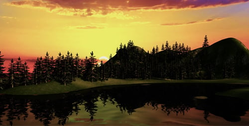 Mountain Sun Set