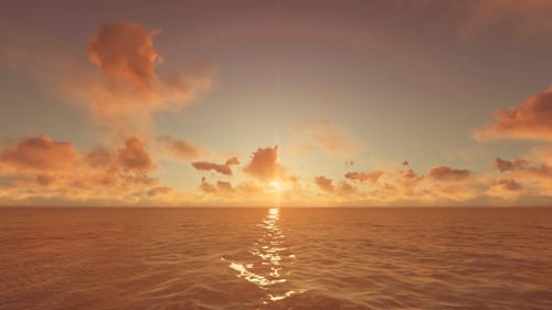 Beautiful Ocean Sunset Background