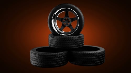Loop Rotate Car Wheel