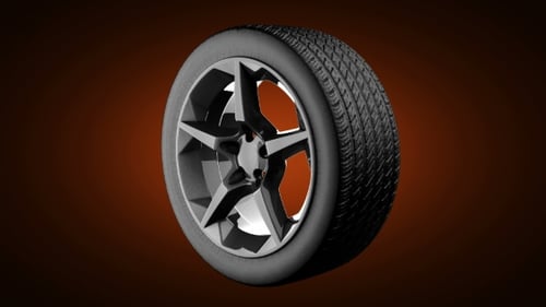 Loop Rotate Car Wheel