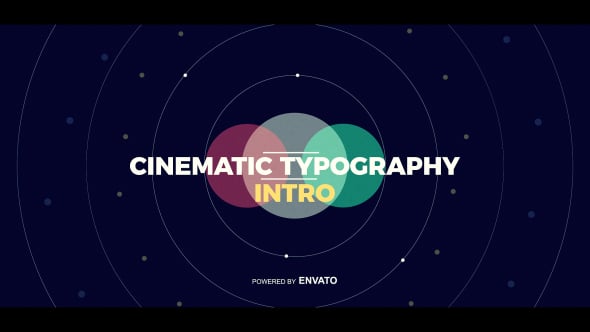 Modern Kinetic Typography Intro Opener with Geometric Shapes, Titles ft ...