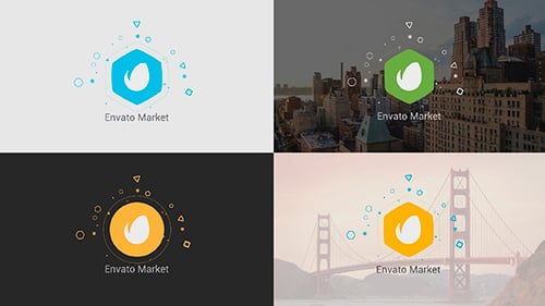 Abridor de Logo Plano Revelador para Marca Empresarial, Identidad Corporativa y Animación Introduccional Minimalista y Elegante