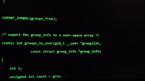 Green Computer Code on a Monitor