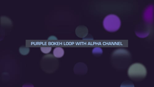 Sobreposição de loop bokeh roxo