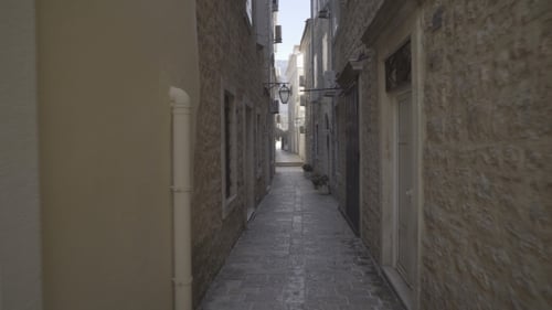A Narrow Street in the Old Part of Budva