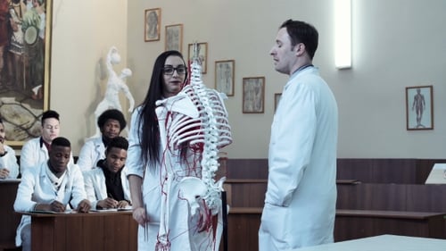 Medical Students Learning Human Anatomy in Classroom