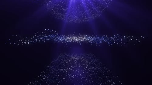 Abstract Digital Particle Wave Motion Background