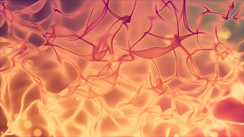 Fluid Abstract Flowing Energy Ribbons Motion Background Loop