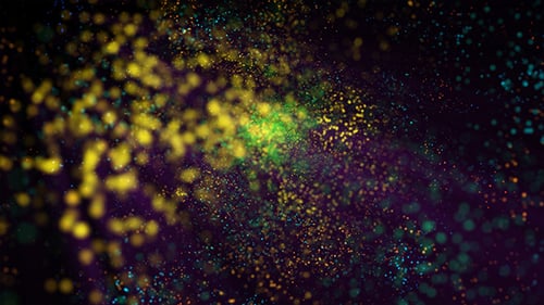 Colorful Sparkling Particles Abstract Motion Background