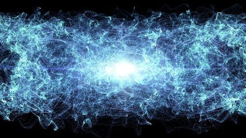 Loop Blue Particle Seamless Background