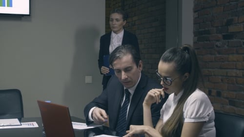 Serious Business Meeting in a Conference Room