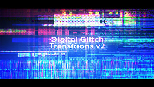 Digital Glitch Transition Video Effects