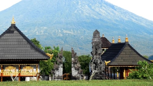 Pura Lempuyang Temple with Mount Agung in the Background