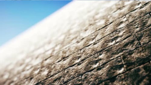 Abstract Stone Wall Surface Scrolling Animation