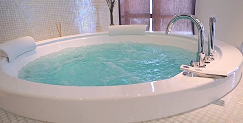 Bubbling Jacuzzi Invites Tranquility and Rejuvenation