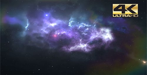 Dynamic Nebula Animation with Pulsating Stars and Cosmic Dust