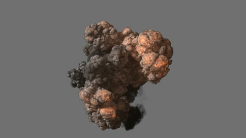 Explosion der Bombe