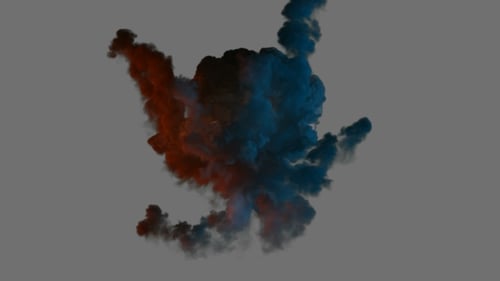 Explosion der Bombe