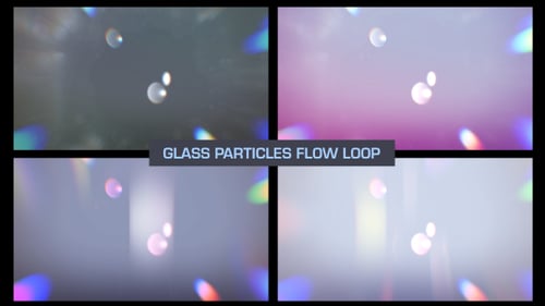 Glas-Bokeh-Loop-Hintergründe, Packung V3