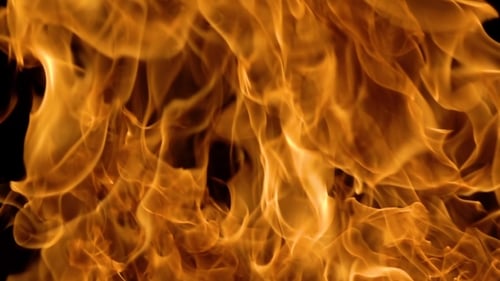 Abstract Fiery Flames Loop Background