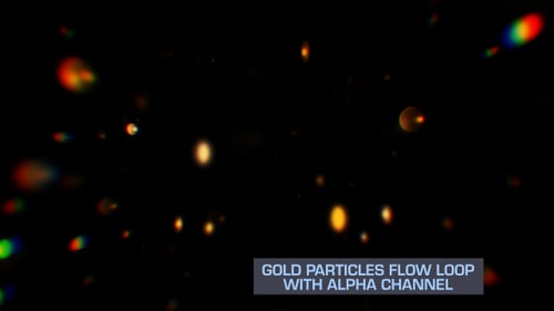 Bokeh Loop mit Glaspartikeln