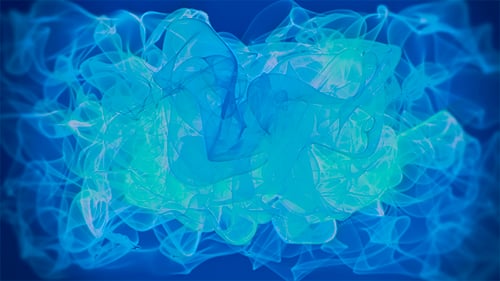 Dynamic Blue Glowing Fluid Abstract Motion Background