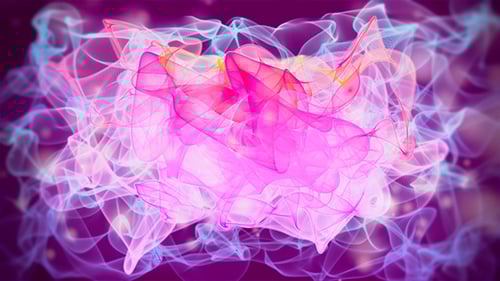 Vibrant Fluid Particle Wave Logo Reveal Background