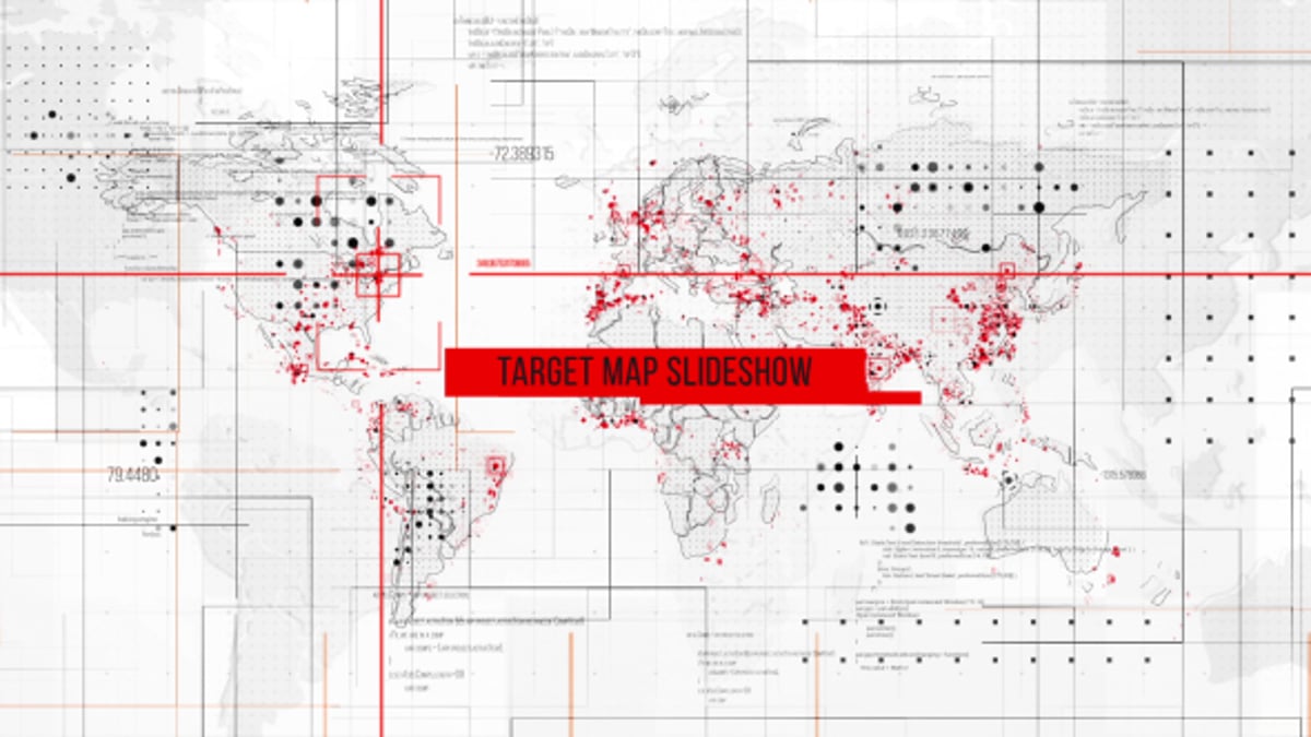 Animated Global Map Target Data Slideshow, Video Displays ft ...