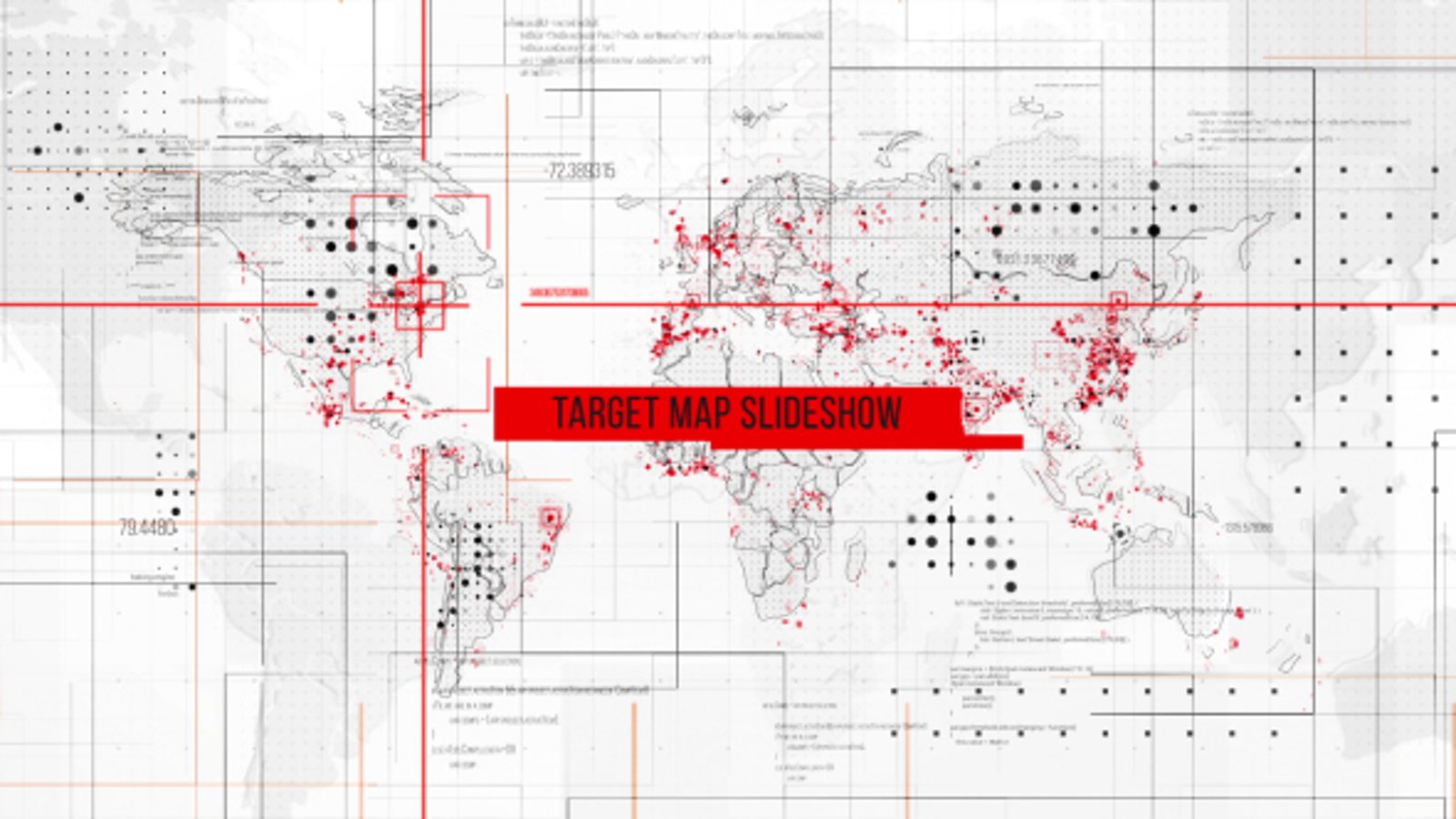 Animated Global Map Target Data Slideshow, Video Displays ft ...