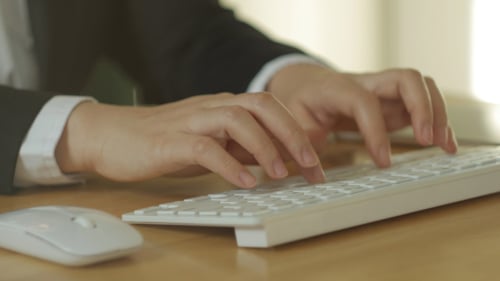 Typing Computer Keyboard