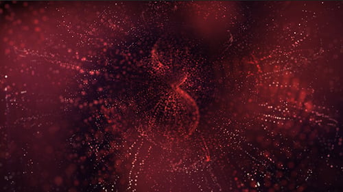 Red Particles Background