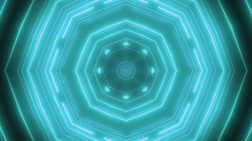 Neon Green Animation VJ Background