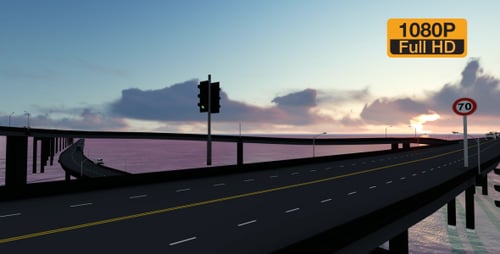 Sunset Bridge Traffic