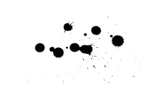 Fluid Black Ink Drop Spread Transition Animation