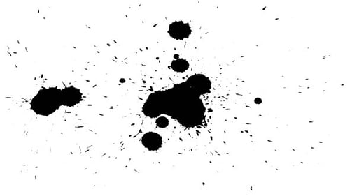 Black Ink Splatter Reveal Transition