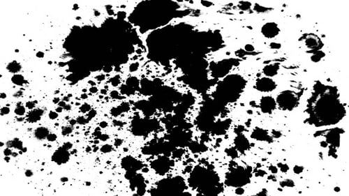 Fluid Ink Splatter Reveal Transition Animation